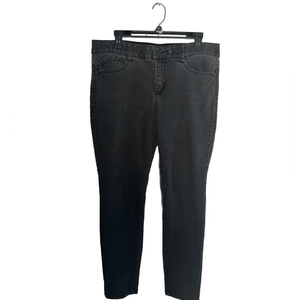 Democracy Ab Solution Skinny Jeans Women's Size 14 Dark Wash Black